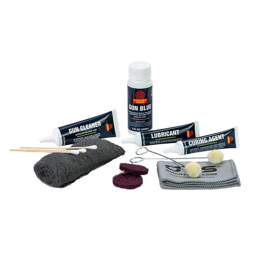 Il Gun Blue Kit di Shooter's Choice è un sistema di bluatura a freddo, ideale per restaurare armi, facile da applicare e include tutto il necessario.