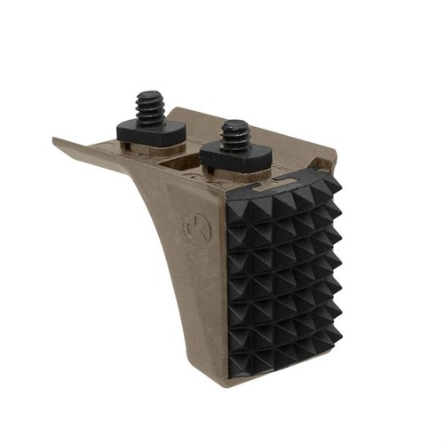 Il Magpul Barricade Stop è un robusto hand stop che offre stabilità e precisione, con una costruzione ibrida in polimero e metallo, compatibile con M-LOK.