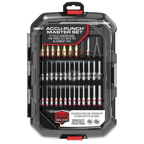 Il set ACCU-PUNCH MASTER di REAL AVID offre punte in acciaio temprato, manici esagonali e un Pin Alignment Tool per un allineamento preciso dei pin.