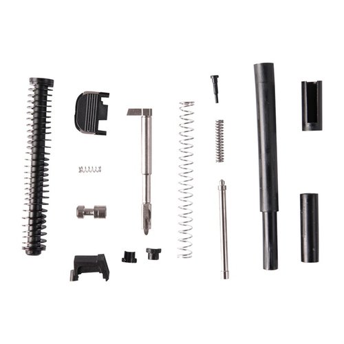 Il kit di parti per slide Glock 19® include un firing pin in billet e tutti i componenti per completare o ristrutturare una slide, garantendo qualità e precisione.