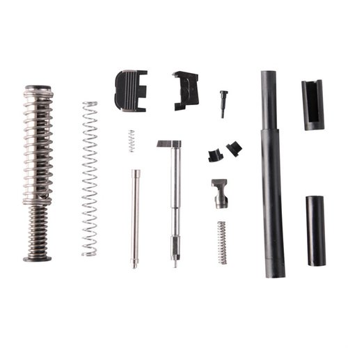 Il kit SLIDE PARTS per GLOCK 19® include tutti i componenti necessari per rifare o completare una slide, con un firing pin in billet per maggiore resistenza.