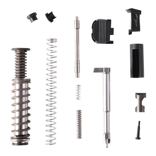 Il kit SLIDE PARTS per GLOCK 43® include tutti i componenti necessari per completare o ristrutturare una slide, con un firing pin in billet per maggiore resistenza.