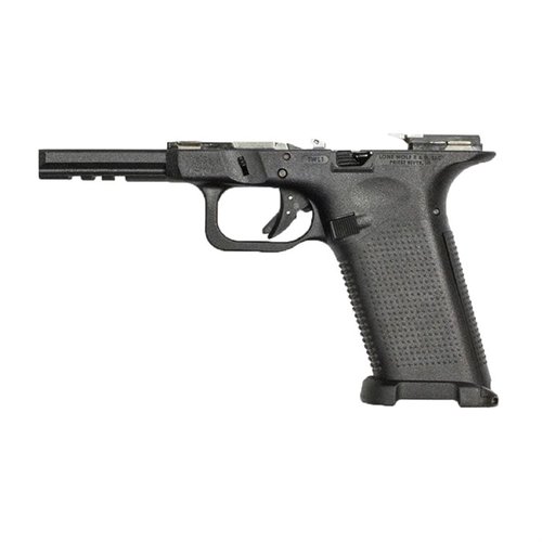 Il Timberwolf Large offre potenza .45 ACP o 10mm in un formato compatto, con impugnatura ergonomica e compatibilità con caricatori G20/G21 e slide Gen3/Gen4.