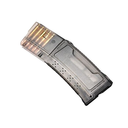 Il caricatore Strike AR-15 da 10 colpi offre un design AccuRamp, follower anti-tilt e una struttura leggera in polimero per un'affidabilità senza pari.