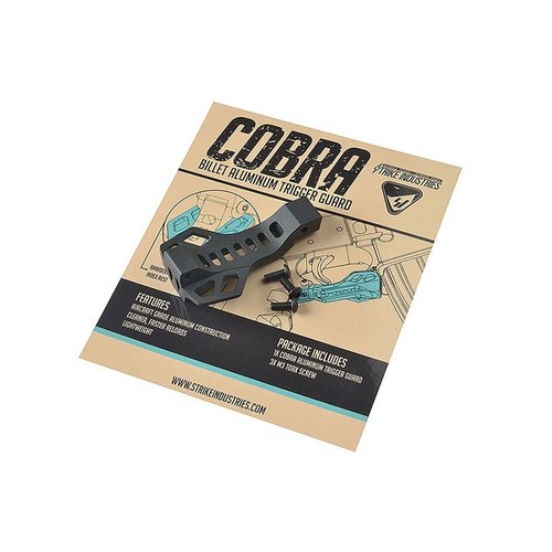 Il Cobra Billet Aluminum Trigger Guard di Strike Industries offre un design elegante e funzionale, assistenza al caricamento del caricatore e un punto di indice sicuro.