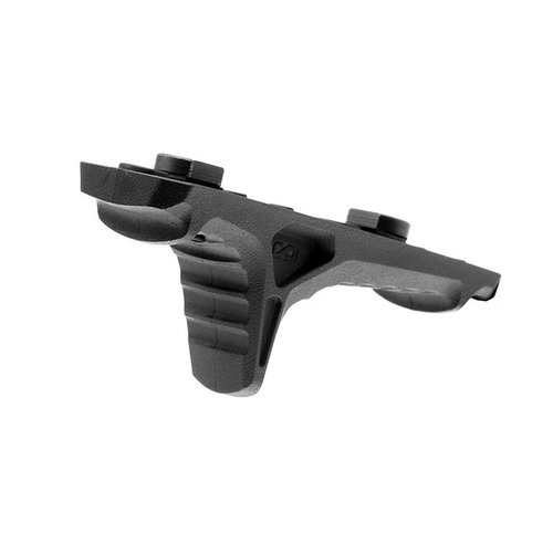 Il LINK Anchor Handstop offre una presa ergonomica e leggera, resistente al calore, compatibile con M-LOK e KeyMod, migliorando la stabilità e la precisione.