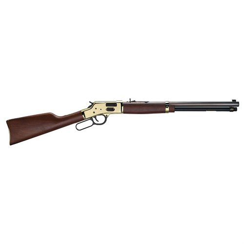 Non lasciarti ingannare dal look retrò: il fucile lever action Big Boy Brass .45 Colt offre affidabilità, precisione e un design classico con canna ottagonale da 20".