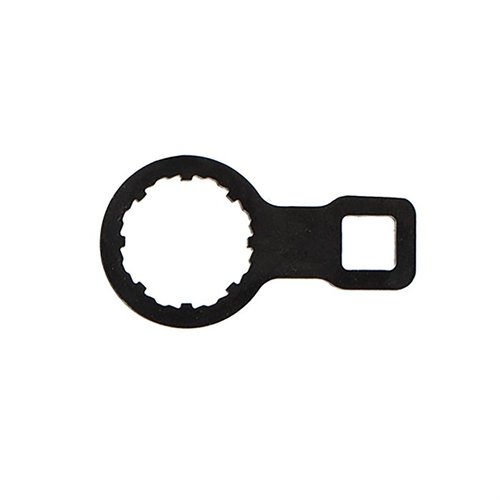 La chiave SOLUS Barrel Nut Wrench, realizzata in acciaio 4140, è essenziale per torcere o rimuovere un barrel non-shouldered. Lunghezza: 3