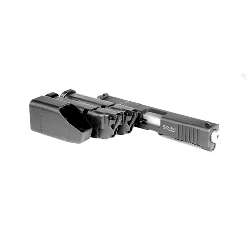 Converti il tuo Glock 19/23 Gen 3 in 22lr per risparmiare al poligono, ideale per l'addestramento e include 2 caricatori da 10 colpi e una borsa da tiro.