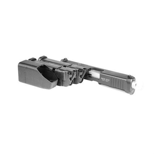 Converti il tuo Glock 19/23 Gen 5 da 9mm/.40 S&W a 22lr con il kit di conversione California Compliant, includendo 2 caricatori da 10 colpi e una borsa da tiro.