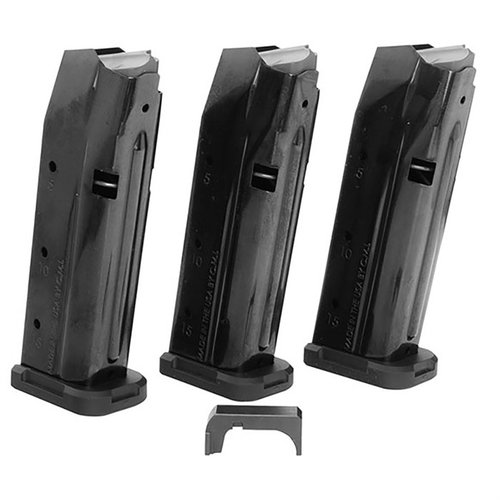 Il kit S15 GEN3 per Glock 43X/48 include 3 caricatori S15 in nitruro nero e un mag catch in acciaio, garantendo affidabilità e prestazioni superiori.