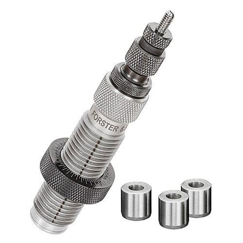 Il kit di die bushing full length 6.5 Creedmoor include un die bushing lucidato a mano e tre misure di bushing standard selezionate dallo staff Forster.