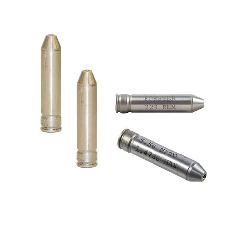 Il set di gauge di headspace Essential AR-15 è ideale per .223 Remington e 5.56mm, includendo Go e No Go Gauge per precisione e affidabilità.