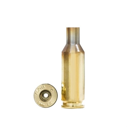 La cartuccia Alpha 6mm BR con Small Rifle primer offre 100 pezzi in custodie protettive, garantendo durata e prestazioni superiori anche a pressioni elevate.