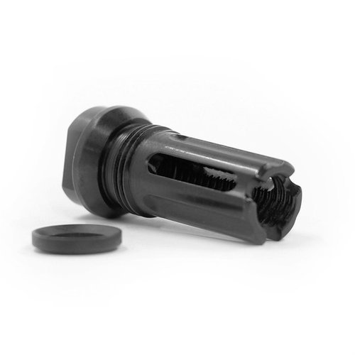 Il BFO Cage Hider di Breek Arms offre un design caged per ridurre il flash, compatibile con il Castle Blast Shield, ideale per canne da 10.5