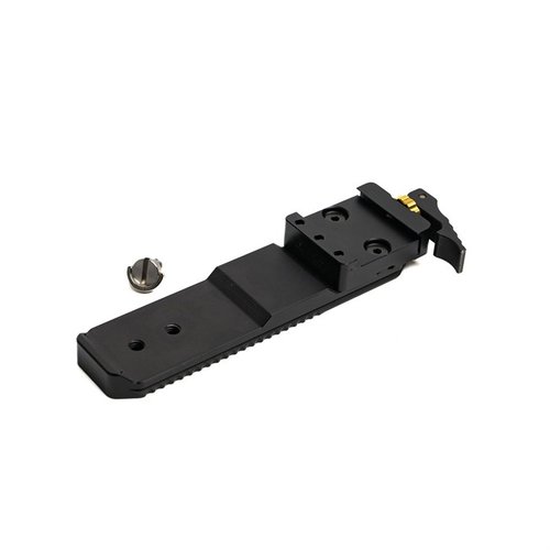 L'ARCALOCK Arm per Garmin® Xero C1 offre versatilità di montaggio, in alluminio lavorato, compatibile con ARCA e picatinny, ideale per l'uso su fucile o treppiede.
