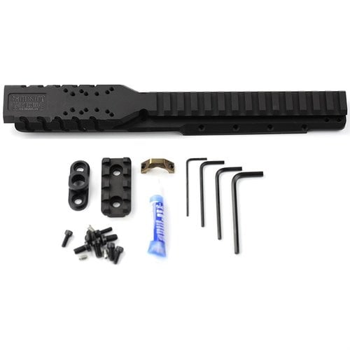 Il Hannibal Rail per Ruger® Mini-14® e Mini Thirty® offre un montaggio diretto per micro red dot, sostituisce il handguard originale e supporta accessori Picatinny.