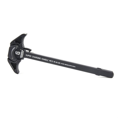 L'MCX Super Charging Handle (SCH®) in alluminio 7075-T6 offre un design ambidestro, una presa testurizzata e riduce il gas di ritorno, ideale per armi corte e silenziate.