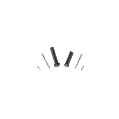 Il Super Duty Stainless Takedown Pin Set di Geissele è realizzato in acciaio inossidabile per durata e resistenza alla ruggine, con detent e molle di alta qualità.