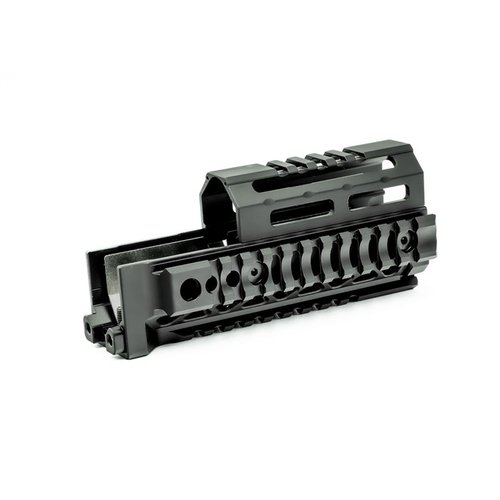L'AK Alpha Series Quad Rail Handguards offre flessibilità, design robusto, montaggio facile e compatibilità con la maggior parte dei fucili AKM, senza modifiche permanenti.