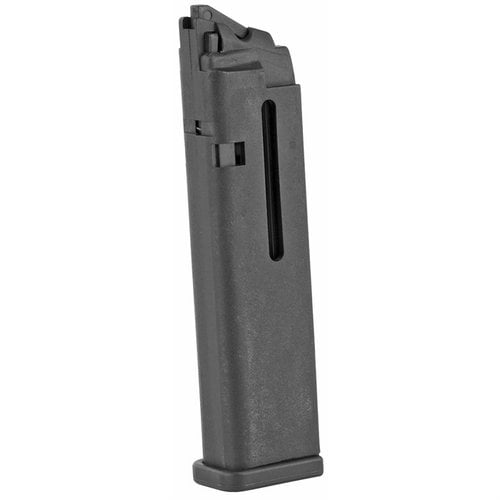 Il Conversion Kit 22 Long Rifle Magazine per Glock 17, 19, 22, 23 offre un caricatore da 15 o 25 colpi, ideale con CCI 40 Grain Mini-Mag, finitura nera.