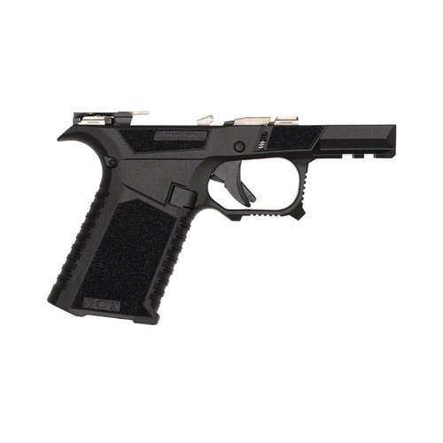 Il telaio SCT 43X è completamente assemblato, compatibile con Glock 43X e 48, con ergonomia avanzata, rilievi per il controllo del rinculo e design ambidestro.