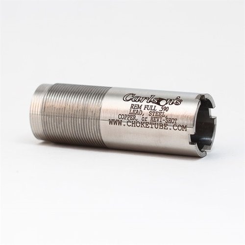 I tubi di strozzatura Carlson's in acciaio inossidabile 17-4 sono compatibili con i fucili Remington, garantiti a vita e prodotti negli USA.