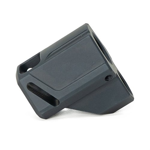 Migliora la tua precisione con il compensatore EXOS-515 per SIG P320, riducendo il rinculo e il movimento della bocca grazie al design unico in alluminio anodizzato.