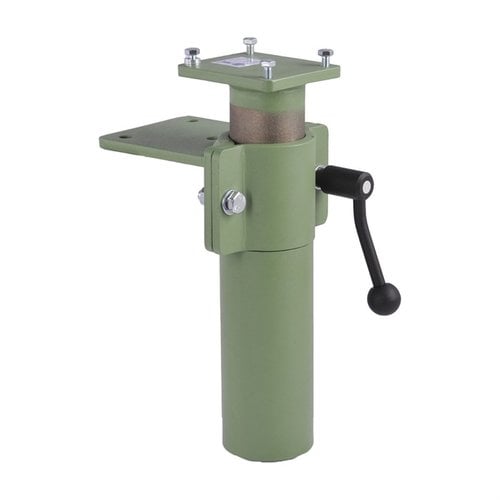 Posiziona il tuo Brownells Bench Vise con facilità grazie al montaggio idraulico che solleva e ruota la morsa, alleviando il mal di schiena durante il lavoro.