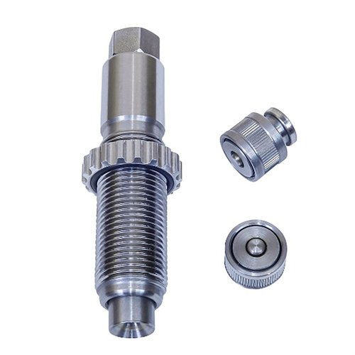 Il kit RAM SWAGE di Lee Precision permette di swageare facilmente tasche di primer crimpate su presse a singolo stadio o turret, migliorando l'affidabilità nella ricarica.