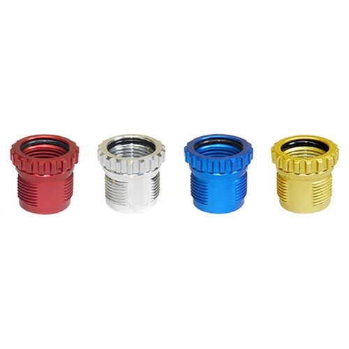 Il pacchetto di 4 Smart Lock Breech Lock Bushings consente un'installazione rapida e precisa delle die senza anelli di bloccaggio, mantenendo sempre la posizione.