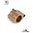 AR-15 Blocco gas regolabile solido in acciaio inox .625" TAN