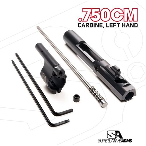 Il sistema a pistone regolabile Superlative Arms migliora la pulizia e il raffreddamento, riduce il rinculo e l'usura, e consente un funzionamento più fluido.