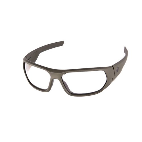 Gli occhiali RADIUS EYEWEAR offrono protezione balistica Z87+, comfort e stile, ideali per volti medi e grandi, con resistenza agli impatti e materiali TR90.