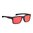 RIDER EYEWEAR montatura nera e lente polarizzata grigia con specchio rosso