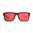 RIDER EYEWEAR montatura nera e lente polarizzata grigia con specchio rosso