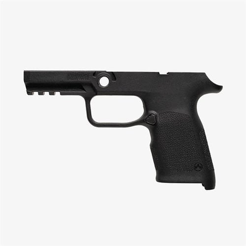 Il grip frame EHG SG9 per SIG Sauer P320 Compact offre design ergonomico, flared magazine well, rail Picatinny e magazine release reversibile, ideale per ogni tiratore.