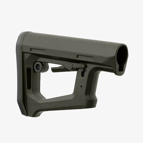 Il calcio DT-PR di MAGPUL offre un sistema di regolazione Dual Tension per una vestibilità sicura, ergonomia migliorata e compatibilità con accessori per una precisione ottimale.