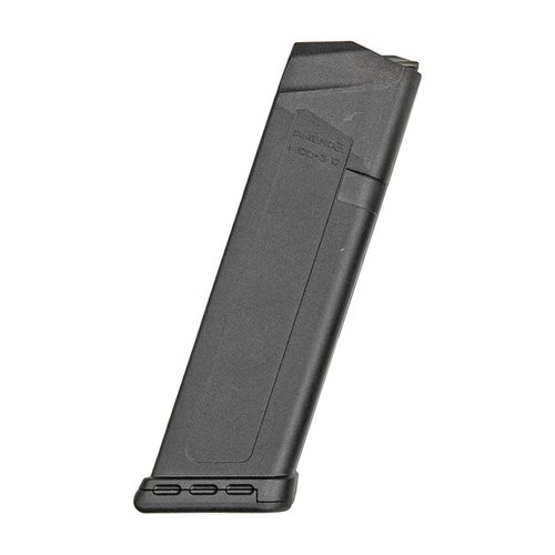 Il caricatore Amend2® MOD-3 A2-17 per Glock® 17 offre 15 colpi, è realizzato in polimero resistente e leggero, con una molla robusta e senza memoria.