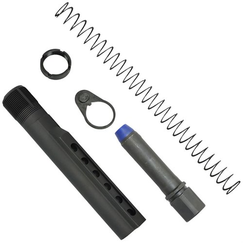 Il kit K-SPEC AR-15 PCC include un buffer in acciaio, una molla flatwire e un tubo di buffer, per ridurre il rinculo e migliorare la stabilità della tua carabina.