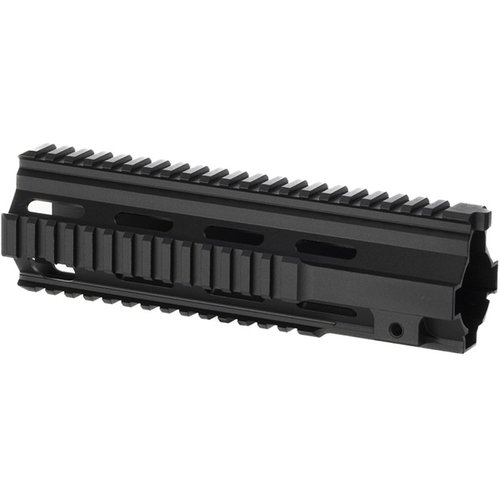 Il BRN-4 M27 Quad Rail Handguard offre una robusta compatibilità con i sistemi BRN-4 e HK® 416, garantendo stabilità e una presa sicura senza spostamenti.