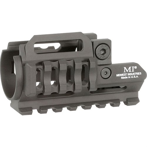 L'MP5K-TRI-RAIL è un handguard leggero e resistente, con design a pezzo unico, tri-rail Picatinny, installazione semplice e compatibile con HK MP5K.