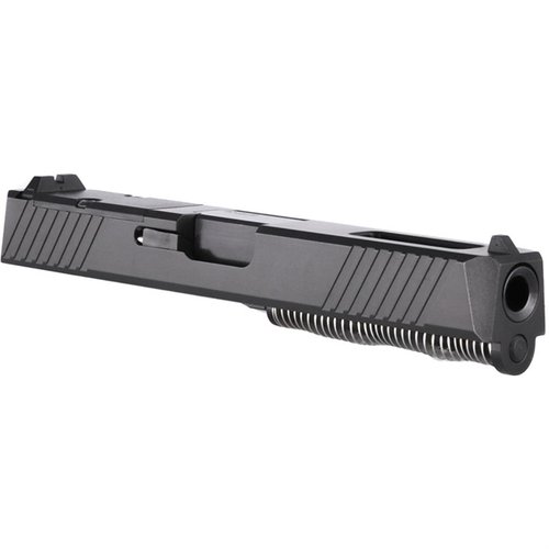 Assemblaggio completo per Glock 17 Gen3, con canna portata o filettata, montaggio per ottica Trijicon RMR e serrature per una facile manipolazione.
