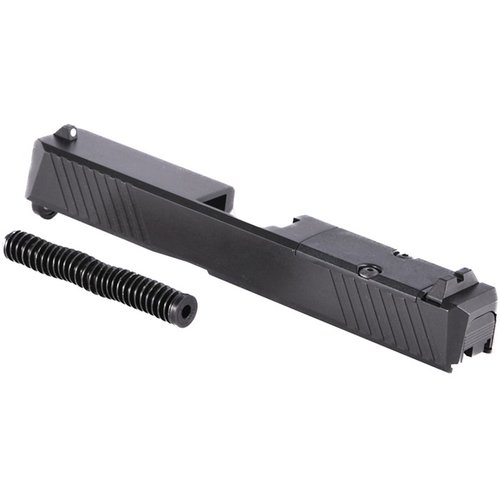 Il Brownells RMR Slide per Glock® 19 Gen3 offre un design ottimizzato, slot per ottiche RMR, e serrature ergonomiche per un'ottima maneggevolezza.