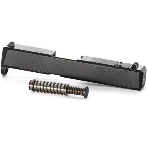 Scopri il Brownells Slide per Glock® 43, con montaggio per Holosun 407K, serrature per una presa sicura e finitura in acciaio inossidabile resistente.