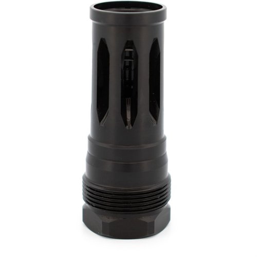 L'R2C FLASH HIDER presenta una finitura Black Nitride, compatibilità con Atlas e Plan B, e include shims per un'installazione sicura e precisa.