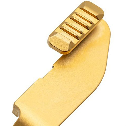 Il Tyrant CNC Extended Slide Release per Springfield Hellcat offre un'area di contatto maggiore, costruzione in acciaio inox, design ergonomico e finitura elegante.