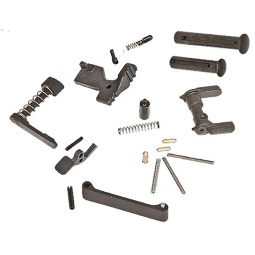 Completa il tuo fucile con il LMT .308 Lower Parts Kit, realizzato al 100% negli USA, con componenti di alta qualità come il selettore ambidestro e il buffer retaining pin.