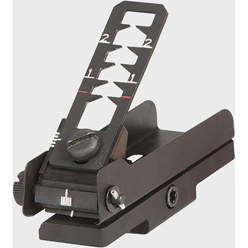 Il M203 LEAF SIGHT di LMT DEFENSE offre un'assemblaggio versatile, compatibile con montaggio su heat shield carabina/fucile o su rail 1913 Picatinny.