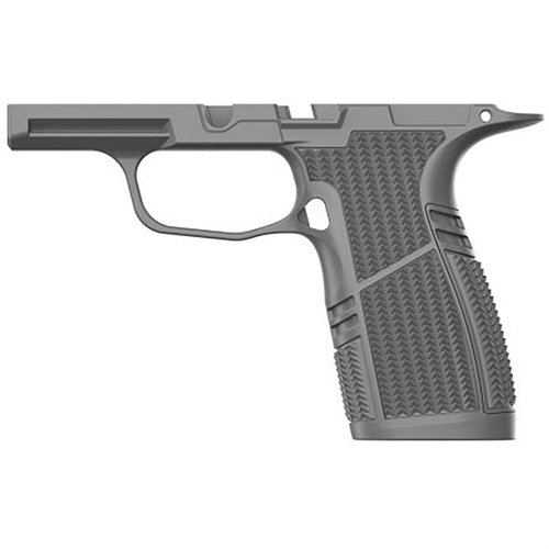 Modulo grip Snub Nose per SIG SAUER P365, progettato per compatibilità, durata e ergonomia, con supporto per sicurezza manuale e accessori esistenti.